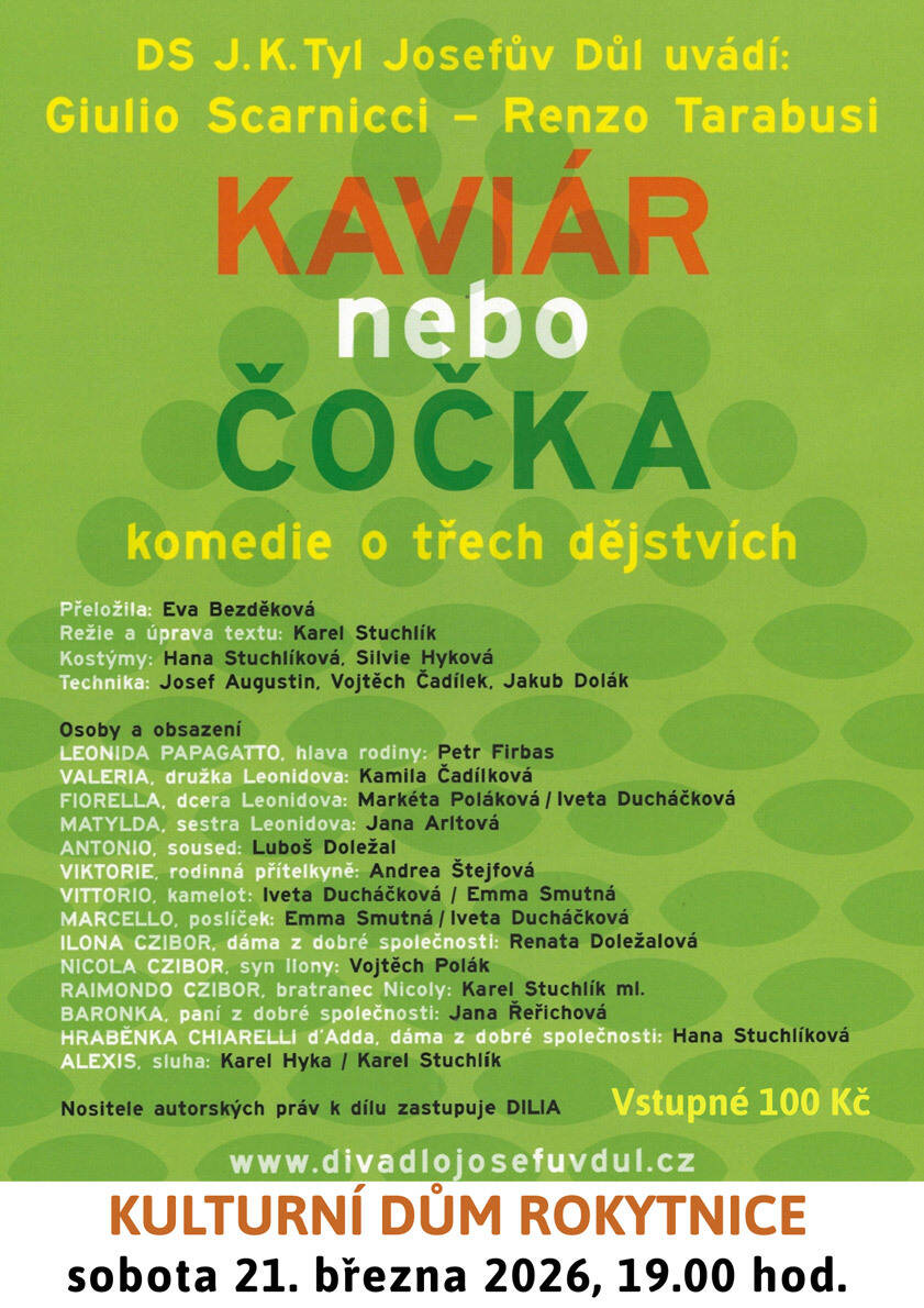 Divadlo: Kaviár nebo čočka