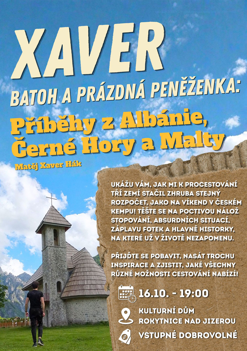 Přednáška: Xaver, batoh a prázdná peněženka